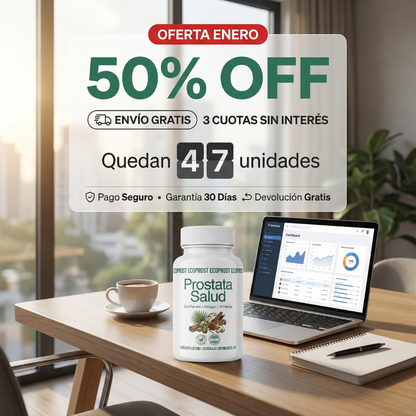 Prostata Salud x30 – Cuidá tu Próstata de Forma Natural