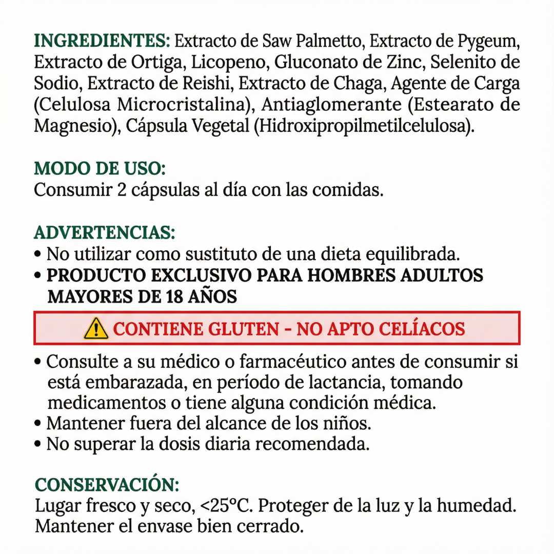 Prostata Salud x30 – Cuidá tu Próstata de Forma Natural